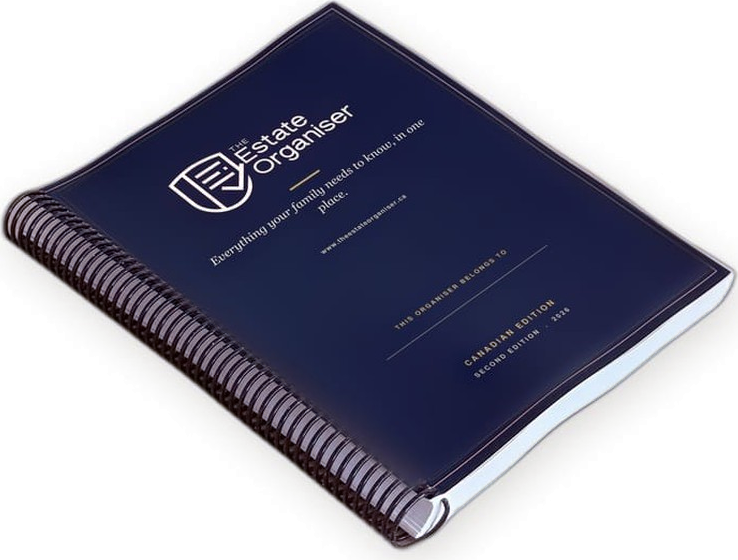 The printed Estate Organiser, Canadian edition